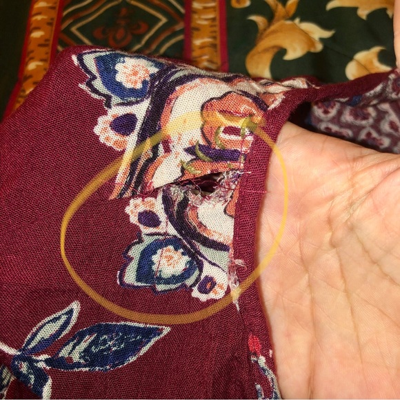 70s Style Floral XL Bell-Sleeves Gypsy/Witchy/Boho/Hippie Long Sleeve Blouse - Picture 6 of 16